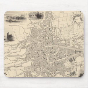 Map of Cork, Ireland Mouse Pad
