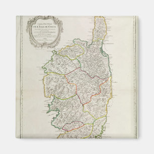 Map of Corsica Magnet