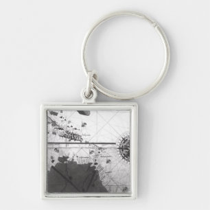 Map of countries key ring