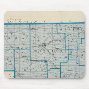 Map of Crawford County Mouse Pad