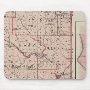 Map of Dearborn County with Greendale Mouse Pad
