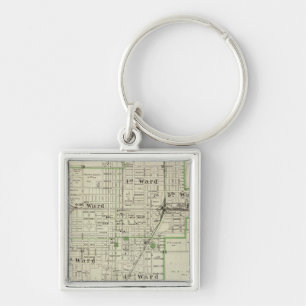 Map of Decatur City, and Sullivan and Macon Key Ring