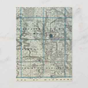 Map of Decatur County, State of Iowa Postcard