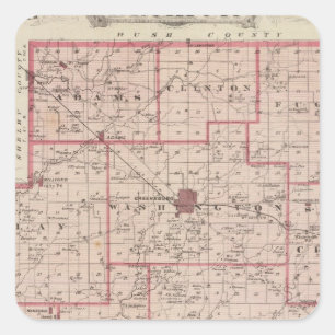 Map of Decatur County with St Omer Square Sticker