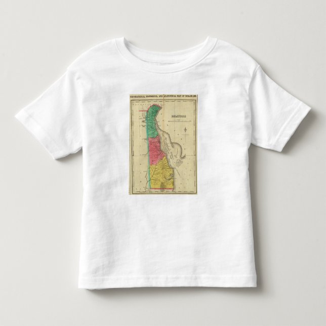 Map Of Delaware Toddler T-Shirt (Front)