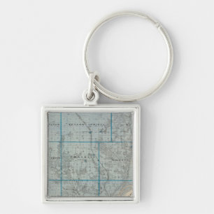 Map of Des Moines County, State of Iowa Key Ring