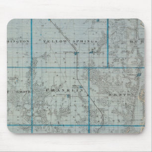 Map of Des Moines County, State of Iowa Mouse Pad