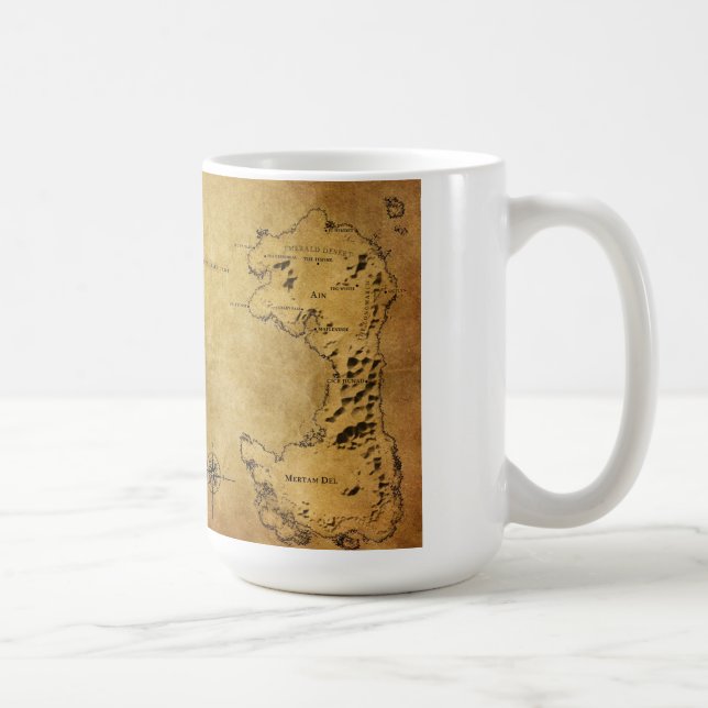 Map of Destin Coffee Mug (Right)