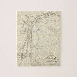 Map of Detroit River Jigsaw Puzzle