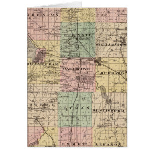 Map of Dodge County, State of Wisconsin