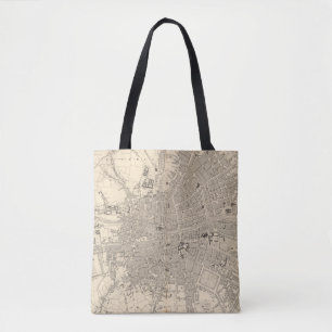 Map of Dublin, Ireland Tote Bag