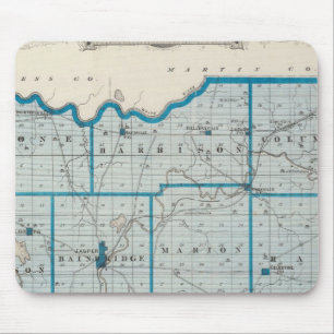 Map of Dubois County Mouse Pad