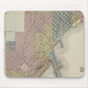 Map of Duluth, St. Louis County, Minnesota Mouse Pad
