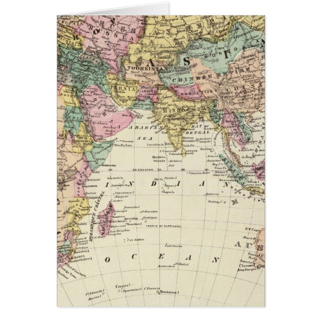 Map of Eastern Hemisphere (Front)