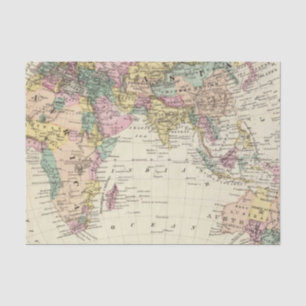 Map of Eastern Hemisphere Tissue Paper