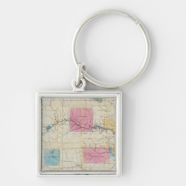 Map of Eastern Kansas Key Ring (Front)