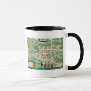 Map of Edinburgh, from 'Civitates Orbis Terrarum' Mug