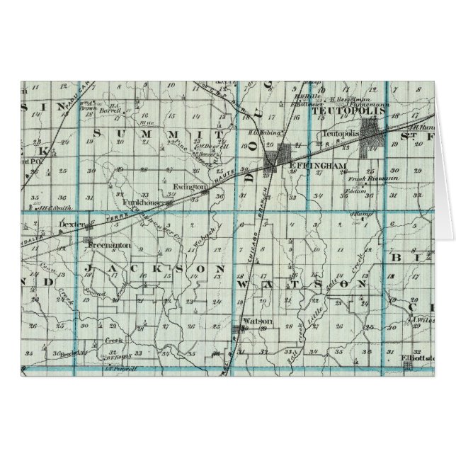 Map of Effingham County (Front Horizontal)