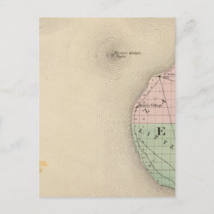 Map of Emmet County, Michigan Postcard