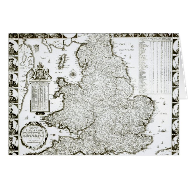 Map of England and Wales, 1644 (Front Horizontal)