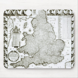 Map of England and Wales, 1644 Mouse Pad