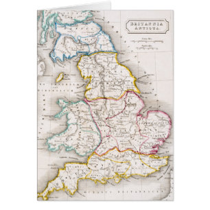 Map of England Britannia Antiqua