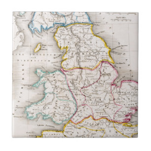 Map of England Britannia Antiqua Ceramic Tile