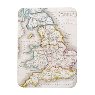 Map of England Britannia Antiqua Magnet
