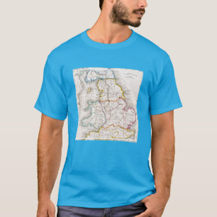 Map of England Britannia Antiqua T-Shirt