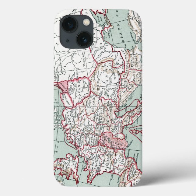 MAP OF EUROPE, 12th CENTURY Case-Mate iPhone Case (Back)