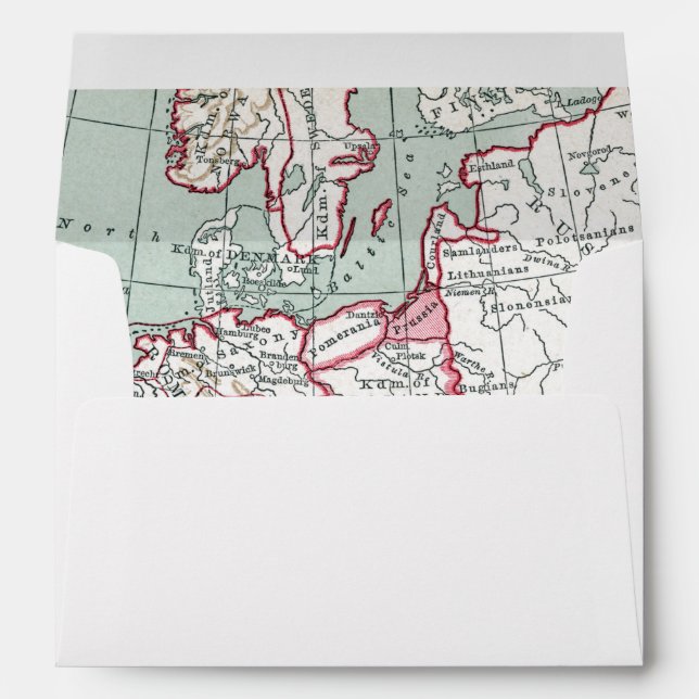 MAP OF EUROPE, 12th CENTURY Envelopes (Back (Bottom))