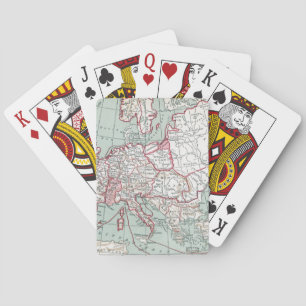 MAP OF EUROPE, 12th CENTURY Playing Cards