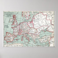 MAP OF EUROPE, 12th CENTURY