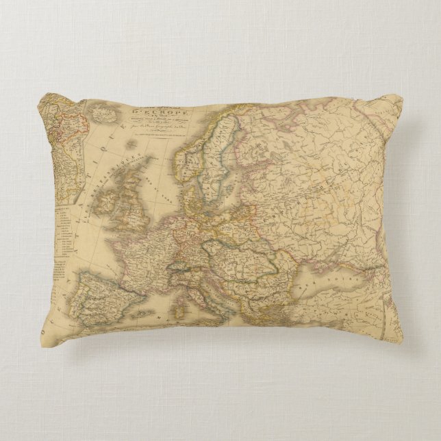 Map of Europe 2 Decorative Cushion (Front)