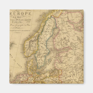 Map of Europe 2 Magnet