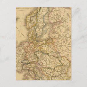 Map of Europe 2 Postcard