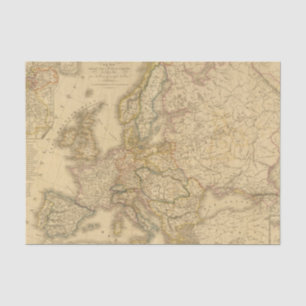Map of Europe 2 Tissue Paper