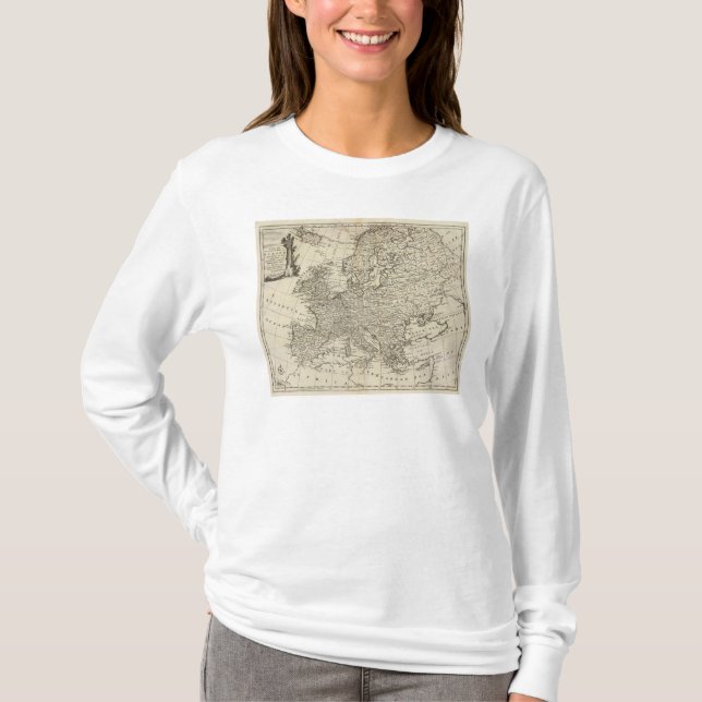 Map of Europe 3 T-Shirt (Front)