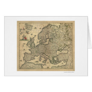 Map of Europe by Frederico de Wit 1700