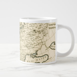 Map of Europe by Guillaume Raynal Large Coffee Mug