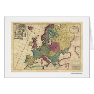 Map of Europe by Senex 1725