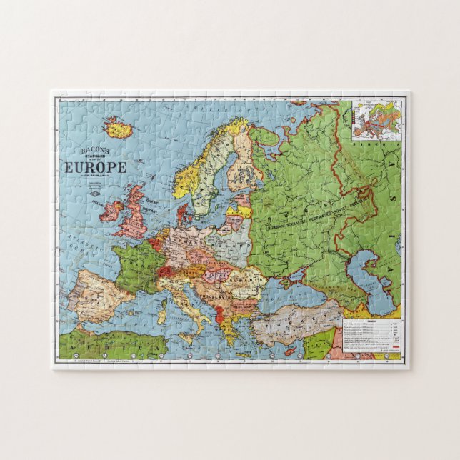 Map of Europe Jigsaw Puzzle (Horizontal)