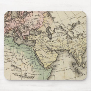 map of Europe, Northern Africa and Southeast Asia Mouse Pad