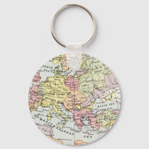 Map of Europe   The Third Crusade Key Ring