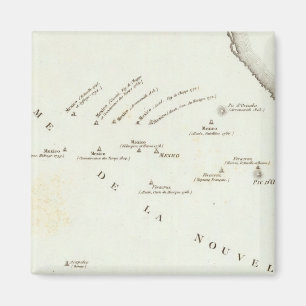 Map of false position in Mexico Magnet