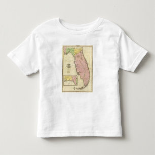 Map of Florida 2 Toddler T-Shirt