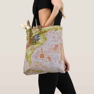 Map of Florida and the Antilles Tote Bag