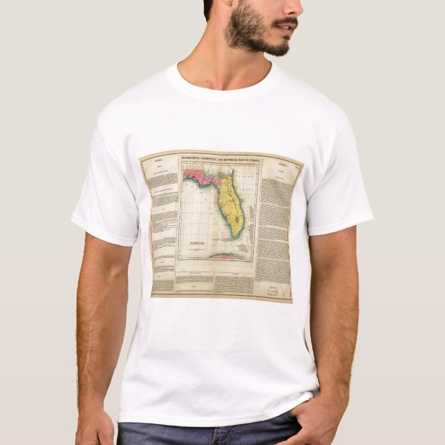 Map Of Florida T-Shirt (Front)