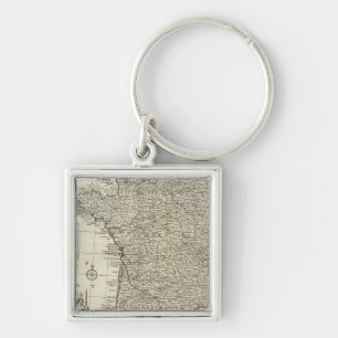 Map of France 2 Key Ring
