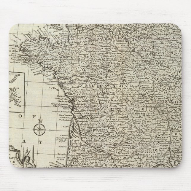 Map of France 2 Mouse Pad (Front)